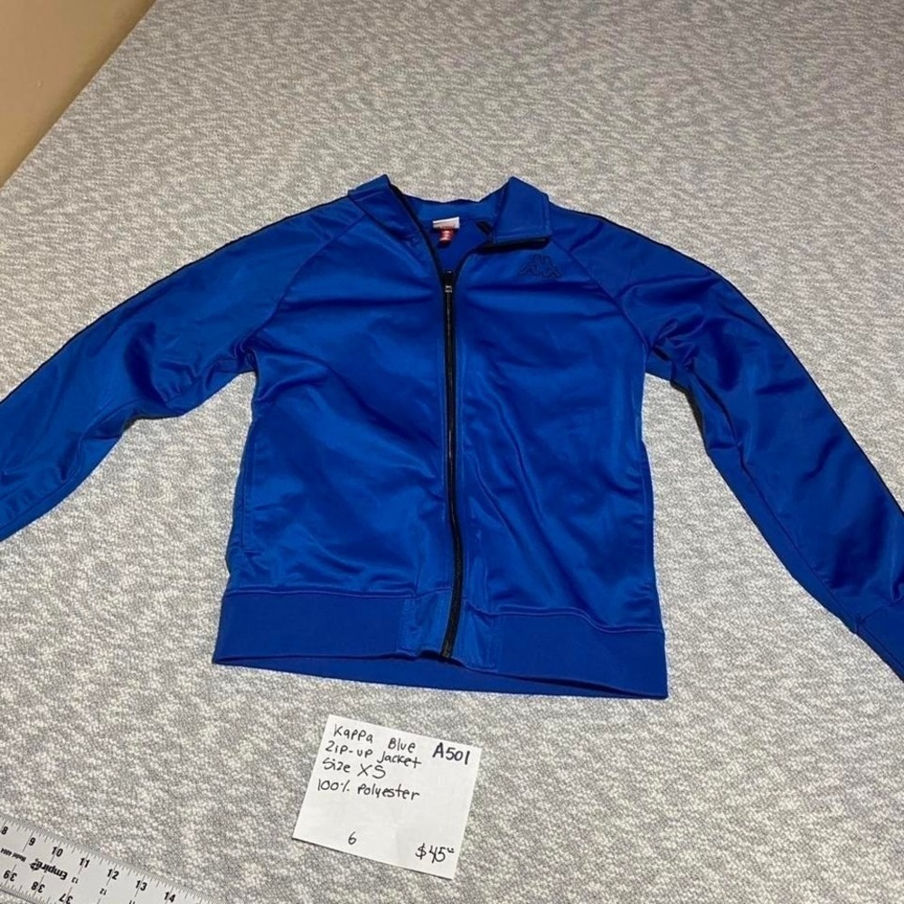 Kappa blue zip-up jacket Size XS. SKU-A501#athleticwear